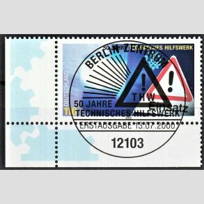 FRIMRKER VESTTYSKL. BUND: 2000 | AFA 3065 | 110 pf. flerfarvet - Lux stemplet