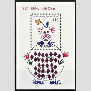 FRIMRKER VESTTYSKL. BUND: 2000 | AFA 3075 | Miniark flerfarvet - Lux stemplet