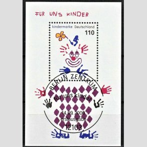 FRIMRKER VESTTYSKL. BUND: 2000 | AFA 3075 | Miniark flerfarvet - Lux stemplet