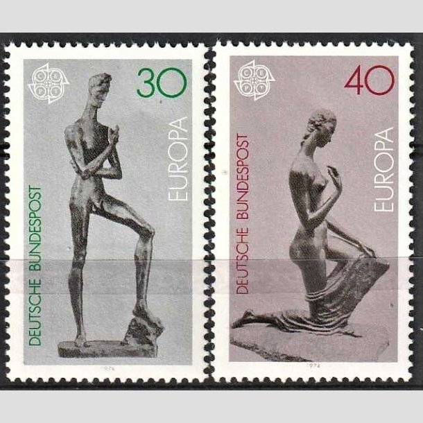 FRIMRKER VESTTYSKL. BUND: 1974 | AFA 1761-62 | Europamrker - 30 pf. + 40 pf. i st - Postfrisk