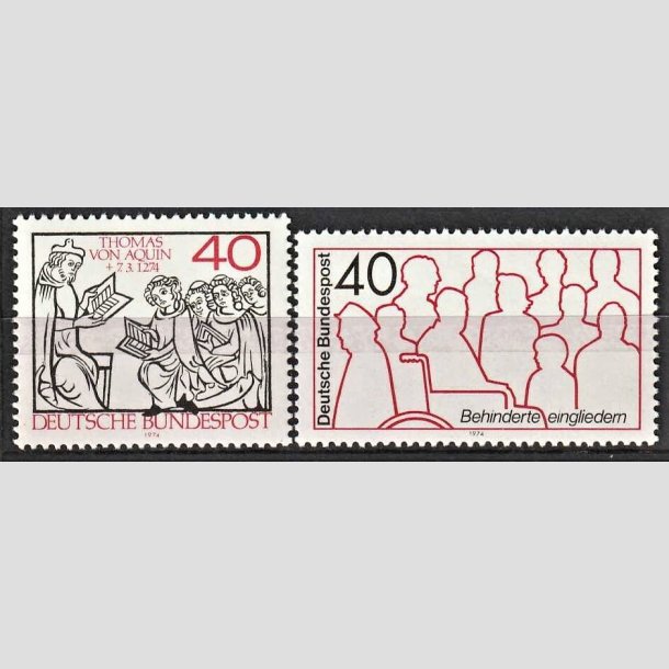 FRIMRKER VESTTYSKL. BUND: 1974 | AFA 1752-53 | 2 stk. Frimrker - Postfrisk