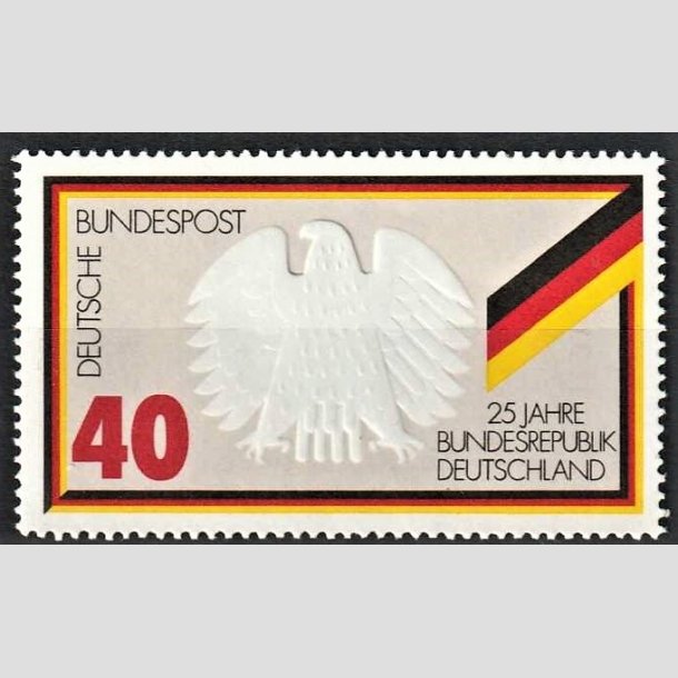 FRIMRKER VESTTYSKL. BUND: 1974 | AFA 1764 | Forbundsrepublikken 25 r. - 40 pf. flerfarvet - Postfrisk