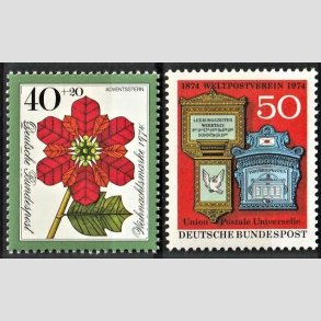 FRIM�RKER VESTTYSKL. BUND: 1974 | AFA 1779-80 | 40+20 pf. + 50 pf. - Postfrisk