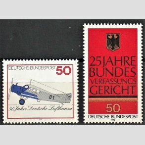 FRIM�RKER VESTTYSKL. BUND: 1976 | AFA 1835-36 | 50+50 pf. - Postfrisk