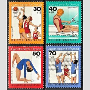 FRIM�RKER VESTTYSKL. BUND: 1976 | AFA 1839-42 | 30+15 pf. - 70+35 pf. i s�t - Postfrisk