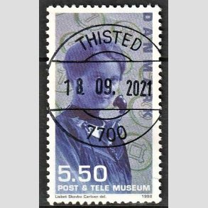 FRIMRKER DANMARK | 1998 - AFA 1178 - Post og Tele museet - 5,50 Kr. flerfarvet - Pragt Stemplet Thisted
