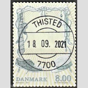 FRIMRKER DANMARK | 2011 - AFA 1672 - Mode - 8,00 Kr. flerfarvet - Lux Stemplet Thisted