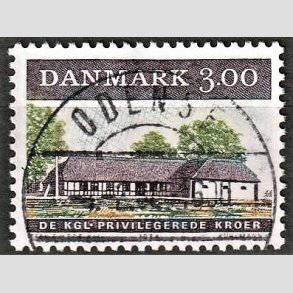 FRIM�RKER DANMARK | 1984 - AFA 807 - �ldre dansk kro - 3,00 Kr. flerfarvet - Lux Stemplet Odense