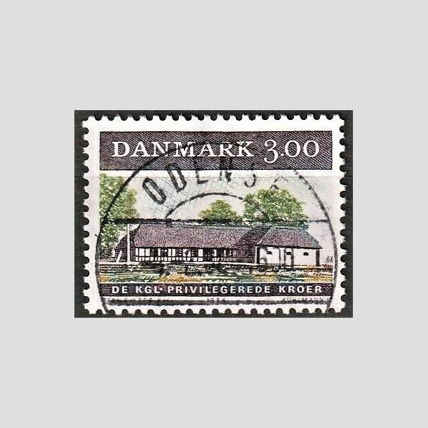 FRIMRKER DANMARK | 1984 - AFA 807 - ldre dansk kro - 3,00 Kr. flerfarvet - Lux Stemplet Odense