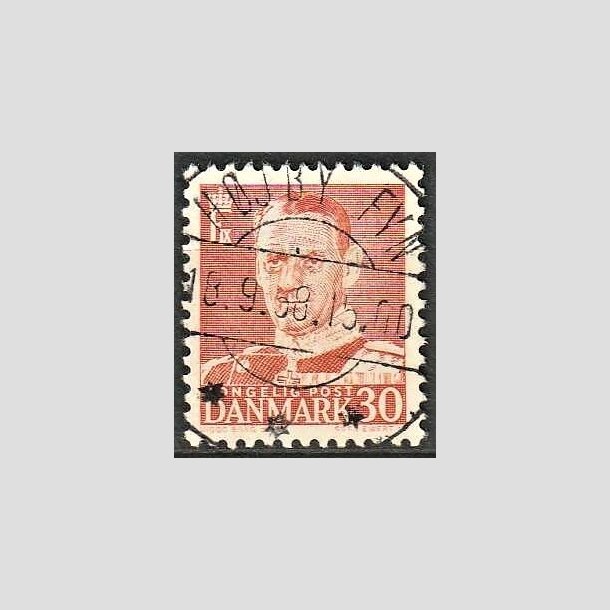 FRIMRKER DANMARK | 1952-53 - AFA 337 - Fr. IX 30 re rd - Lux Stemplet