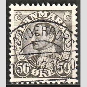 FRIMRKER DANMARK | 1934 - AFA 209 - Chr. X 50 re gr - Lux Stemplet Snderborg