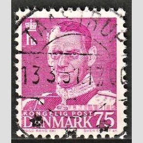 FRIMRKER DANMARK | 1948-50 - AFA 314 - Fr. IX 75 re rdlilla - Lux Stemplet