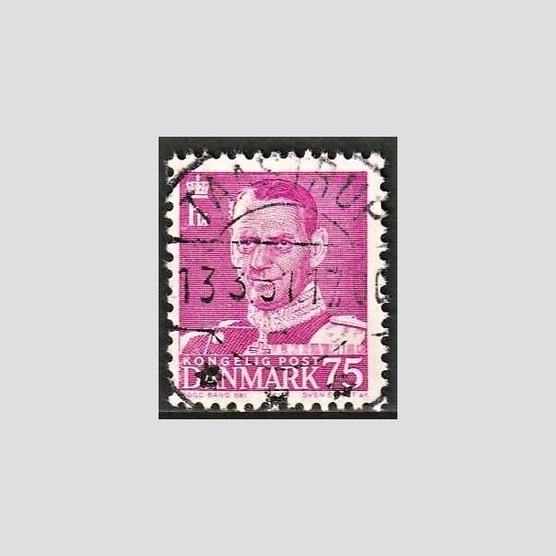 FRIMRKER DANMARK | 1948-50 - AFA 314 - Fr. IX 75 re rdlilla - Lux Stemplet