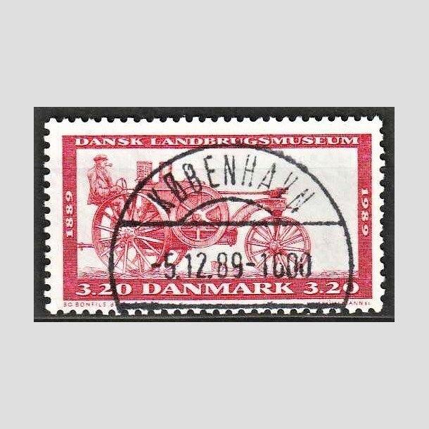 FRIMRKER DANMARK | 1989 - AFA 942 - Dansk Landbrugsmuseum 100 r - 3,20 Kr. rdbrun - Pragt Stemplet 