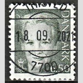 FRIMRKER DANMARK | 2002 - AFA 1305 - Dronning Margrethe II - 6,50 stlgrn - Pragt Stemplet