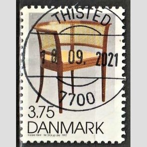 FRIM�RKER DANMARK | 1997 - AFA 1160 - Dansk design - 3,75 Kr. flerfarvet - Pragt Stemplet