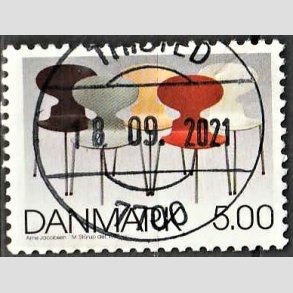 FRIM�RKER DANMARK | 1997 - AFA 1162 - Dansk design - 5,00 Kr. flerfarvet - Pragt Stemplet 