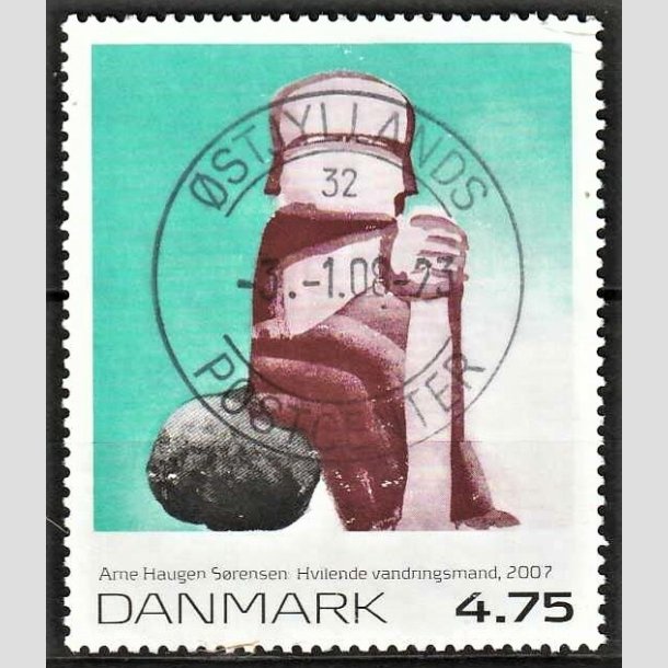 FRIMRKER DANMARK | 2007 - AFA 1508 - Frimrkekunst 10. - 4,75 Kr. Arne Hauge Srensen - Pragt Stemplet 