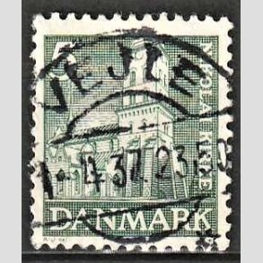 FRIM�RKER DANMARK | 1936 - AFA 229 - Reformationen 5 �re gr�n - Lux Stemplet Vejle