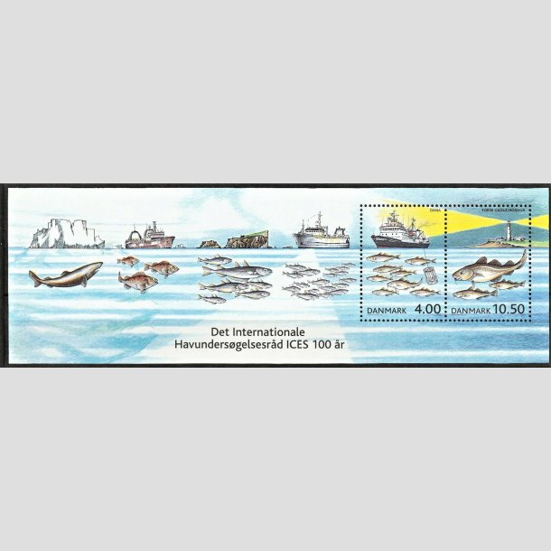 FRIMRKER DANMARK | 2002 - AFA 1328 | Havundersgelsesrd - Miniark 14,50 Kr. flerfarvet - Postfrisk