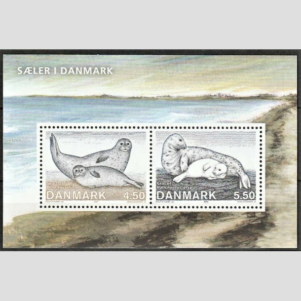 FRIMRKER DANMARK | 2008 - AFA 1453 | Sler i Danmark - 10,00 kr. Miniark - Postfrisk