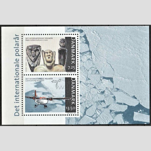 FRIMRKER DANMARK | 2007 - AFA 1499 | Det arktiske ocean - Miniark 20,75 kr. flerfarvet - Postfrisk