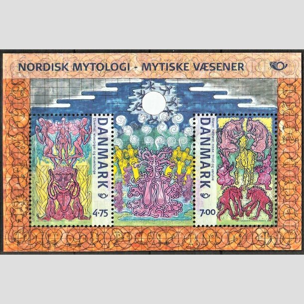 FRIMRKER DANMARK | 2006 - AFA 1462 | Mystiske vsener - 11,75 kr. Miniark flerfarvet - Postfrisk