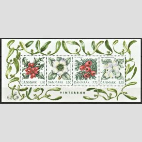 FRIMRKER DANMARK | 2008 - AFA 1560 | Vinterbr - Miniark 28.50 kr. flerfarvet - Postfrisk