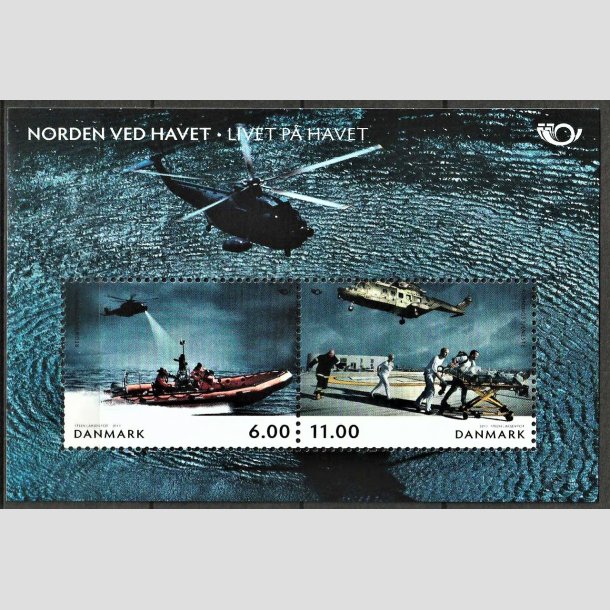 FRIMRKER DANMARK | 2012 - AFA 1700A - Norden ved havet - 17,00 Kr. flerfarvet Miniark - Postfrisk