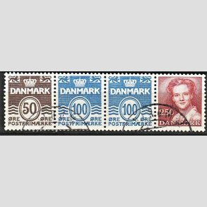 FRIM�RKER DANMARK | 1983 - AFA HS 6 - H�ftesammentryk - Enkeltstribe - stemplet