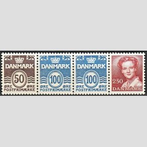 FRIM�RKER DANMARK | 1983 - AFA HS 6 - H�ftesammentryk - Enkeltstribe - Postfrisk