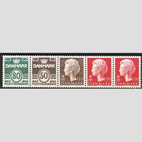 FRIM�RKER DANMARK | 1979 - AFA HS 3 - H�ftesammentryk - Enkeltstribe - Postfrisk