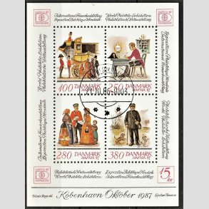 FRIM�RKER DANMARK | 1986 - AFA 869 - Hafniablok III Miniark - Lux Stemplet Frederikshavn