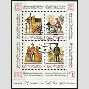 FRIM�RKER DANMARK | 1986 - AFA 869 - Hafniablok III Miniark - Lux Stemplet Otterup