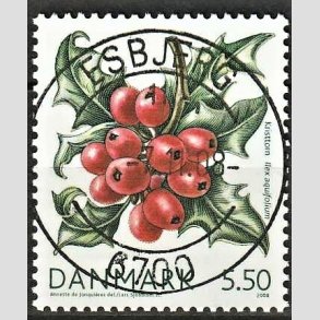 FRIM�RKER DANMARK | 2008 - AFA 1556 - Vinterb�r - 5,50 Kr. kvisttorn - Pragt Stemplet Esbjerg