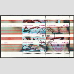 FRIM�RKER DANMARK | 2001 - AFA 1291 - Ungdomskultur - 25,75 Kr. miniark - Pragt Stemplet 