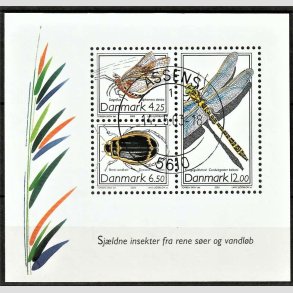 FRIM�RKER DANMARK | 2003 - AFA 1355 - Insekter - Kr. 22,75 Miniark - Pragt Stemplet