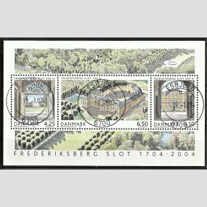 FRIM�RKER DANMARK | 2004 - AFA 1394 - Frederiksberg Slot - Kr. 15,25 Miniark - Pragt Stemplet Esbjerg