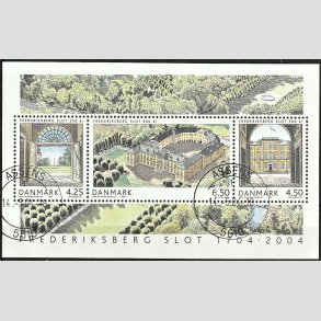 FRIM�RKER DANMARK | 2004 - AFA 1394 - Frederiksberg Slot - Kr. 15,25 Miniark - Pragt Stemplet