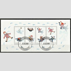 FRIM�RKER DANMARK | 2009 - AFA 1599 - Leg i sneen - Miniark 5,50-9,00 Kr. flerfarvet - Pragt Stemplet