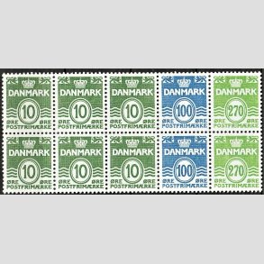 FRIM�RKER DANMARK | 1988 - AFA HS 11 - H�ftesammentryk - Dobbeltstribe - Postfrisk