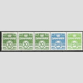 FRIM�RKER DANMARK | 1988 - AFA HS 11 - H�ftesammentryk - Enkeltstribe - Postfrisk