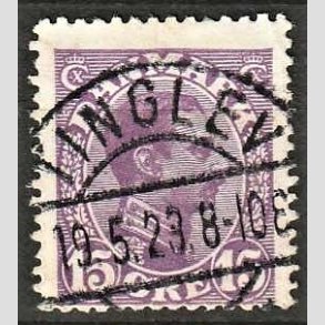 FRIMRKER DANMARK | 1913 - AFA 70 - Chr. X 15 re violet - Lux Stemplet 