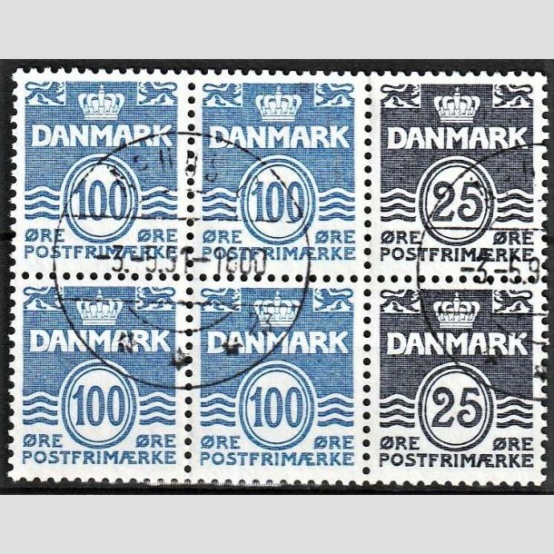 FRIMRKER DANMARK | 1990 - AFA HS 15 - Hftesammentryk - Dobbeltstribe - Pragt Stemplet