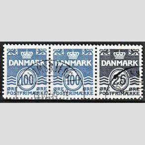 FRIM�RKER DANMARK | 1990 - AFA HS 15 - H�ftesammentryk - Enkeltstribe - Pragt Stemplet