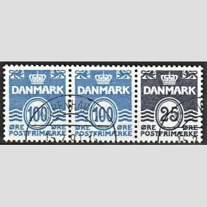 FRIM�RKER DANMARK | 1990 - AFA HS 15 - H�ftesammentryk - Enkeltstribe - Pragt Stemplet