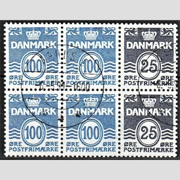 FRIMRKER DANMARK | 1990 - AFA HS 15 - Hftesammentryk - Dobbeltstribe - Pragt Stemplet