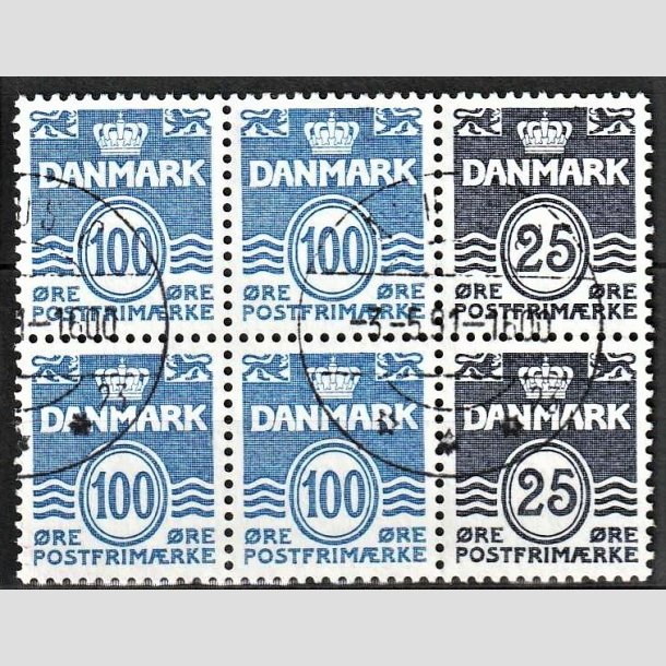 FRIMRKER DANMARK | 1990 - AFA HS 15 - Hftesammentryk - Dobbeltstribe - Pragt Stemplet