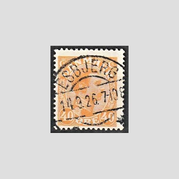 FRIMRKER DANMARK | 1925-26 - AFA 150 - Chr. X 40 re orange - Lux Stemplet Esbjerg