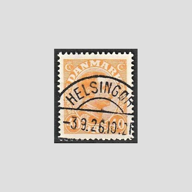 FRIMRKER DANMARK | 1925-26 - AFA 150 - Chr. X 40 re orange - Lux Stemplet Helsingr